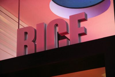 photograph picture of the Rice logo. Filed under Restaurant Review, San Diego, Rice at the W Hotel