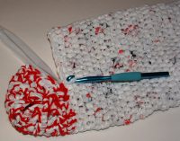 Christmas Plarn Stocking Pattern Plarn Christmas Stocking Closeup