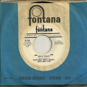 DDDBMTHoldUSA, Dave Dee Dozy Beaky Mick & Tich Hold Tight US Fontana Promo DJ
